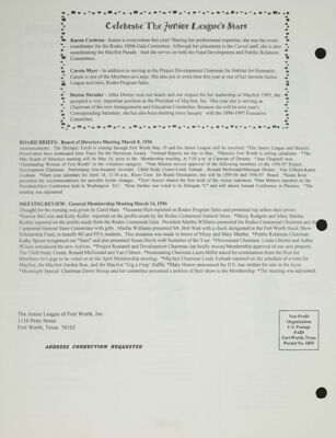 Board Briefs, April 1996