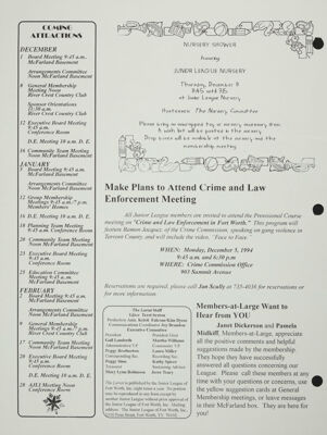The Lariat Staff, December 1994-January 1995