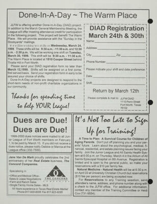 Dues Are Due!, March 1999