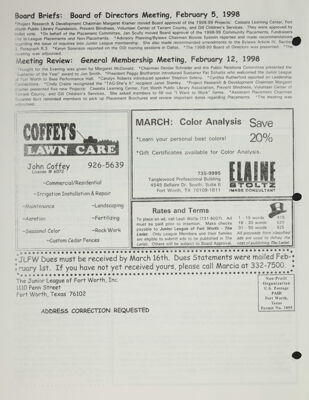 Board Briefs, March 1998