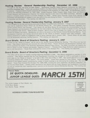 Meeting Review, February 1997
