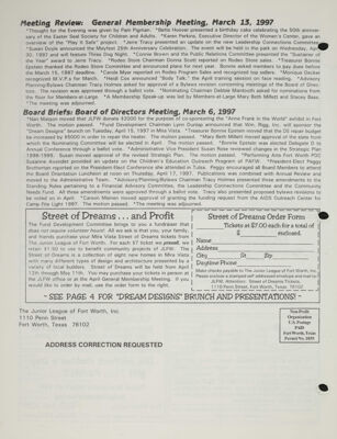 Street of Dreams…And Profit, April 1997