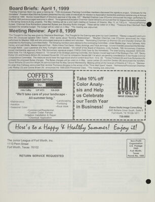 Board Briefs, May 1999