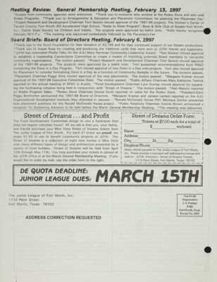 Meeting Review, March 1997