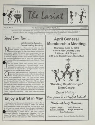April General Membership Meeting, April 1999