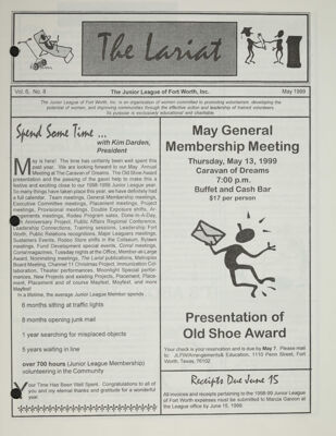 May General Membership Meeting, May 1999