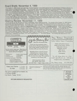 Meeting Review, December 1999-January 2000