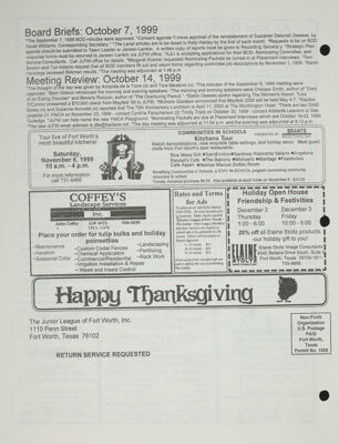 Happy Thanksgiving, November 1999