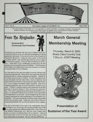 March General Membership Meeting, March 2000