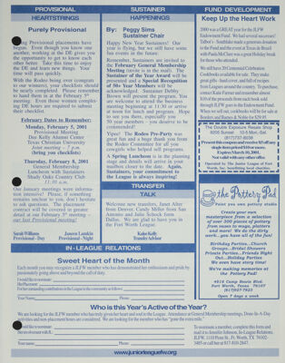 In-League Relations, February 2001