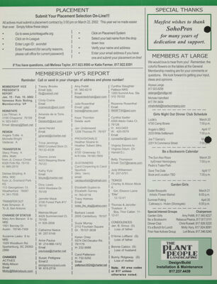 Membership Vice President's Report, March 2002