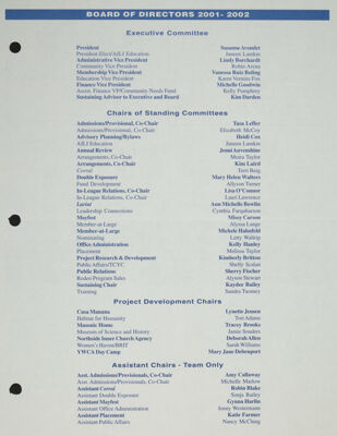 Board of Directors, 2001-2002