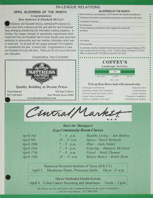 Central Market Advertisement, April 2002