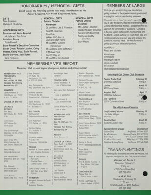 Membership Vice President's Report, February 2002