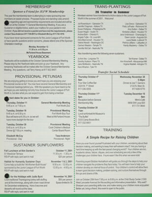 Membership, October 2001