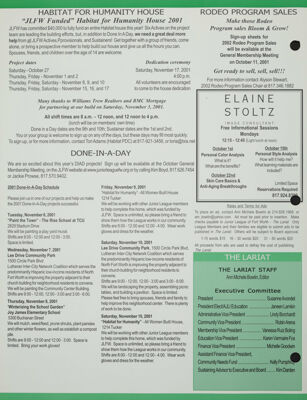 Elaine Stoltz Advertisement, October 2001