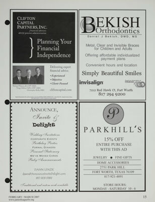 Bekish Orthodontics Advertisement, February-March 2007