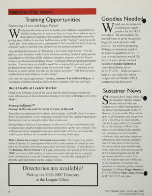 Sustainer News, December 2006-January 2007