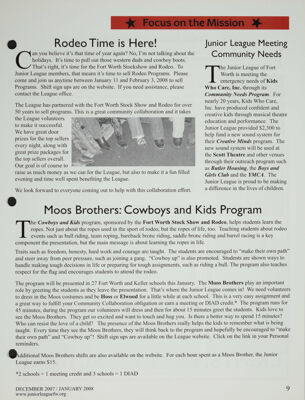Moos Brothers: Cowboys and Kids Program