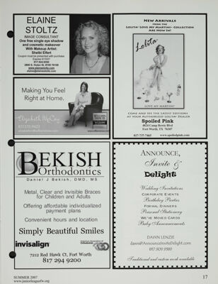 Bekish Orthodontics Advertisement, Summer 2007