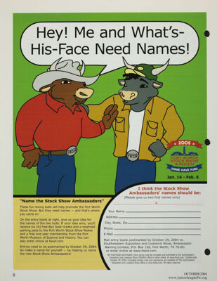 Fort Worth Stock Show & Rodeo Advertisement, October 2004