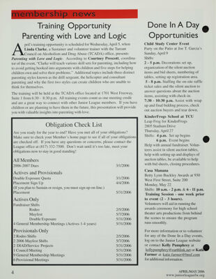 Membership News: Training Opportunity: Parenting With Love and Logic