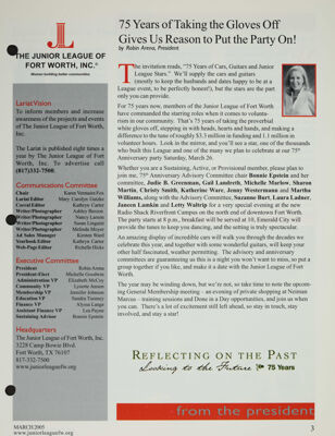 Lariat Publication Information, March 2005