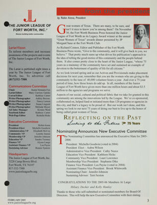 Lariat Publication Information, February 2005