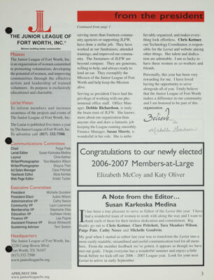 A Note From the Editor, April-May 2006