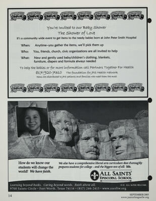 All Saints' Episcopal School Advertisement, September 2005