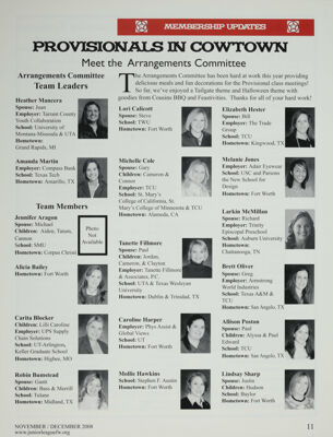Provisionals in Cowtown: Meet the Arrangements Committee