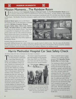 Mission Moments: Harris Methodist Hospital Car Seat Safety Check