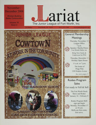The Lariat, Vol. 16, No. 2, November-December 2008 Front Cover
