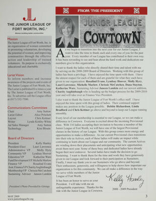 Lariat Publication Information, May 2009