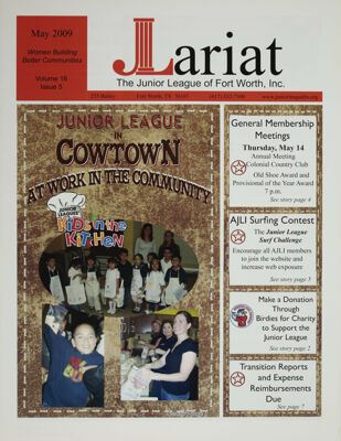 The Lariat, Vol. 16, No. 5, May 2009 Front Cover