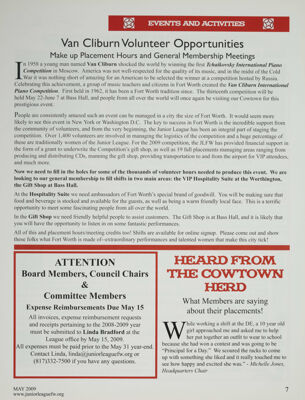 Heard From the Cowtown Herd, May 2009