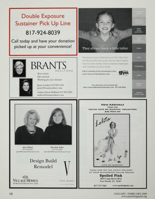 Brants Realtors Advertisement, January-February 2009