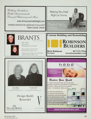 Brants Realtors Advertisement, November 2009