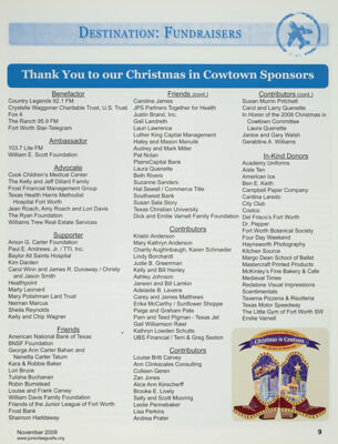 Thank You to Our Christmas in Cowtown Sponsors