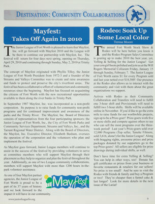 Mayfest: Takes Off Again in 2010