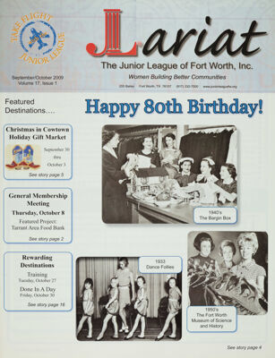 The Lariat, Vol. 17, No. 1, September-October 2009 Front Cover