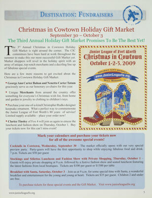 Christmas in Cowtown Holiday Gift Market: The Third Annual Holiday Gift Market Promises to Be the Best Yet!