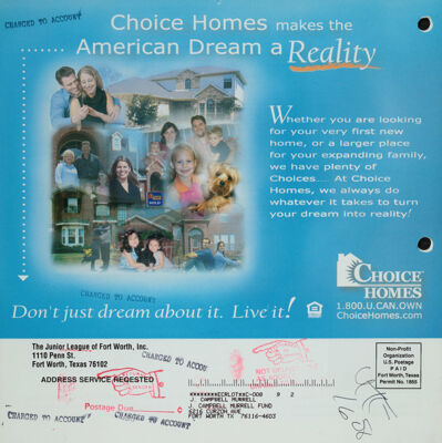 The Junior League of Fort Worth Corral: Annual Review, 2002-2003 Back Cover
