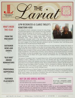 The Lariat, Vol. 18, No. 5, April-May 2011