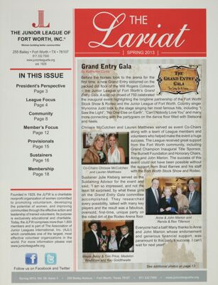The Lariat, Vol. 20, No. 3, Spring 2013