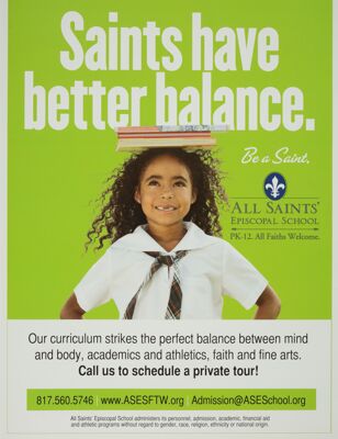 All Saints' Episcopal School Advertisement, Spring 2013