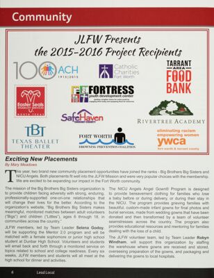 JLFW Presents the 2015-2016 Project Recipients