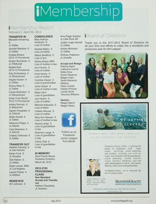 iMembership Report, February 1-April 30, 2012