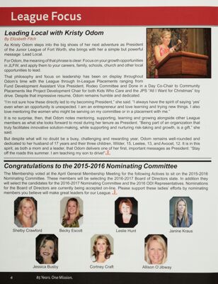 Congratulations to the 2015-2016 Nominating Committee