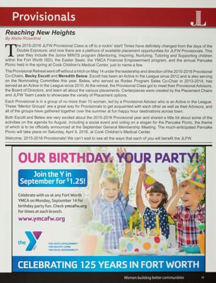 YMCA of Metropolitan Fort Worth Advertisement, Fall 2015